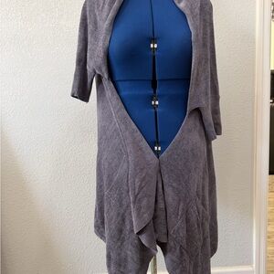 Barefoot Dreams Gray Lounging/Travel Shawl